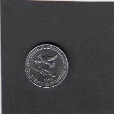 Beschrijving: 25 Centavos  BIRD  MAP